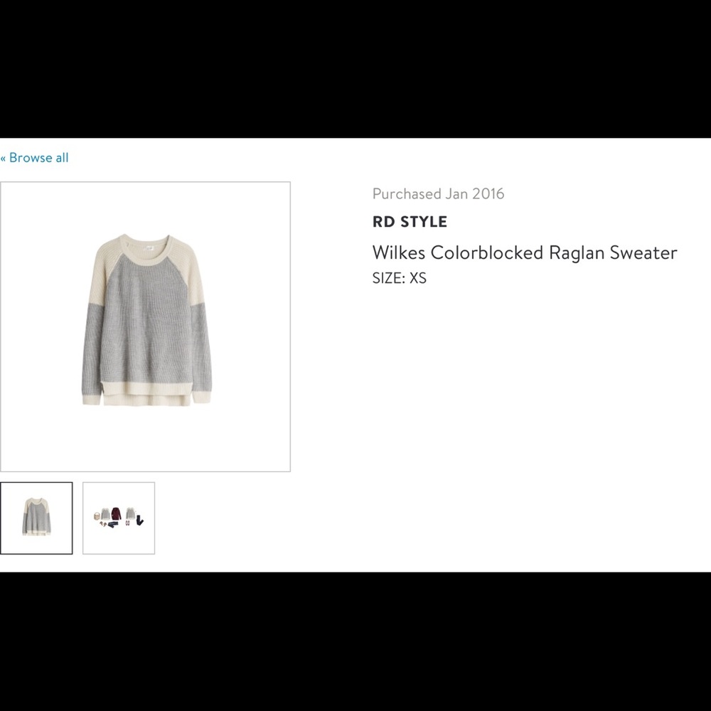 Wilkes Colorblocked Raglan Sweater - Picture 3 of 3